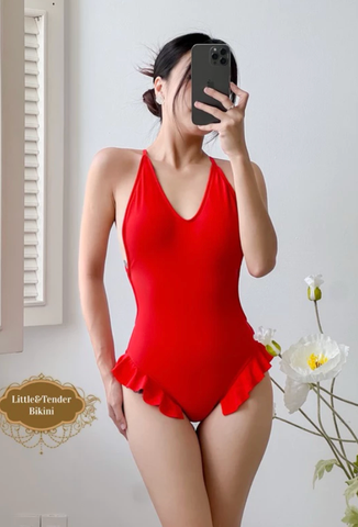VIVID SWIMSUIT - Bikini 1 mảnh bèo hông hở lưng