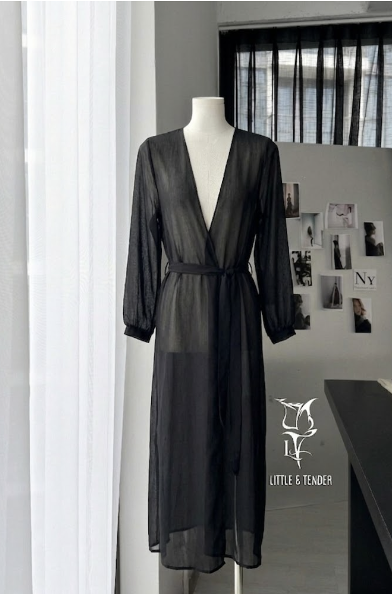 MELIN CARDIGAN - ÁO KHOÁC DÀI XUYÊN THẤU 4 MÀU