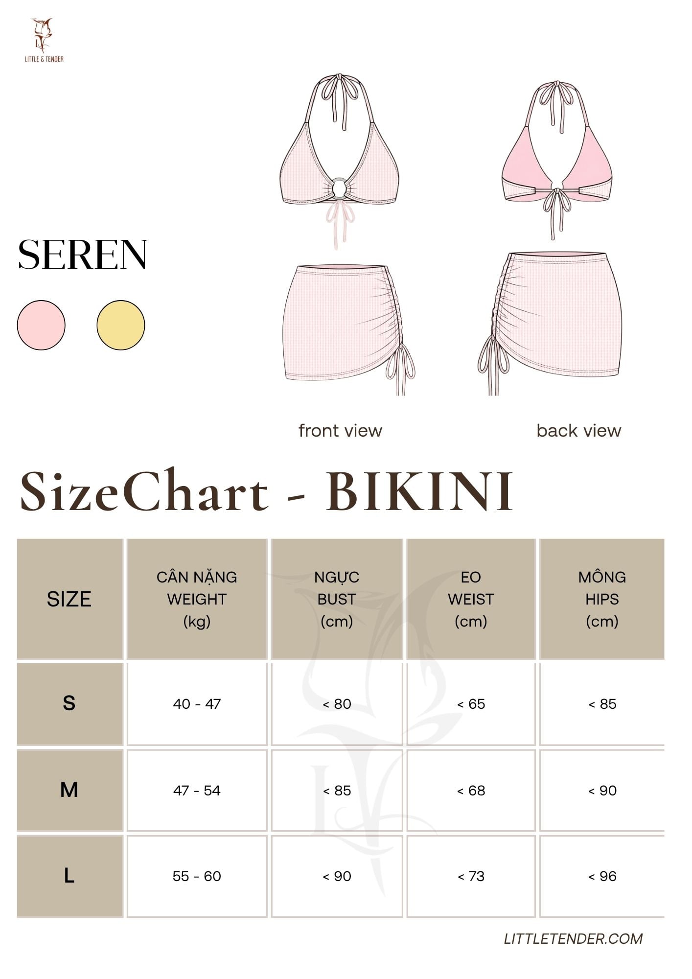 SEREN SWIMSUIT - SET BIKINI 3 MÓN CAO CẤP SANG CHẢNH