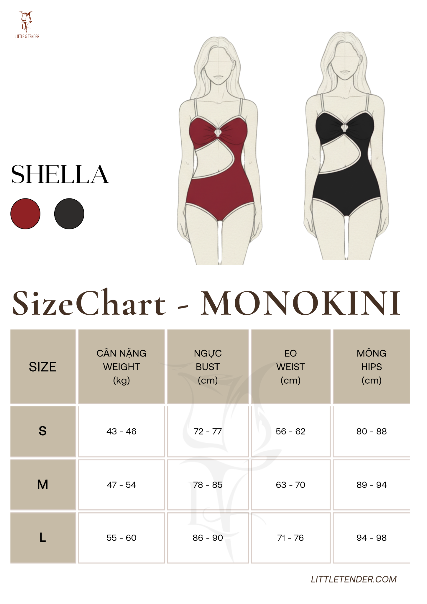 Shella Swimsuit - Áo Tắm 1 Mảnh Cutout Đính Sò