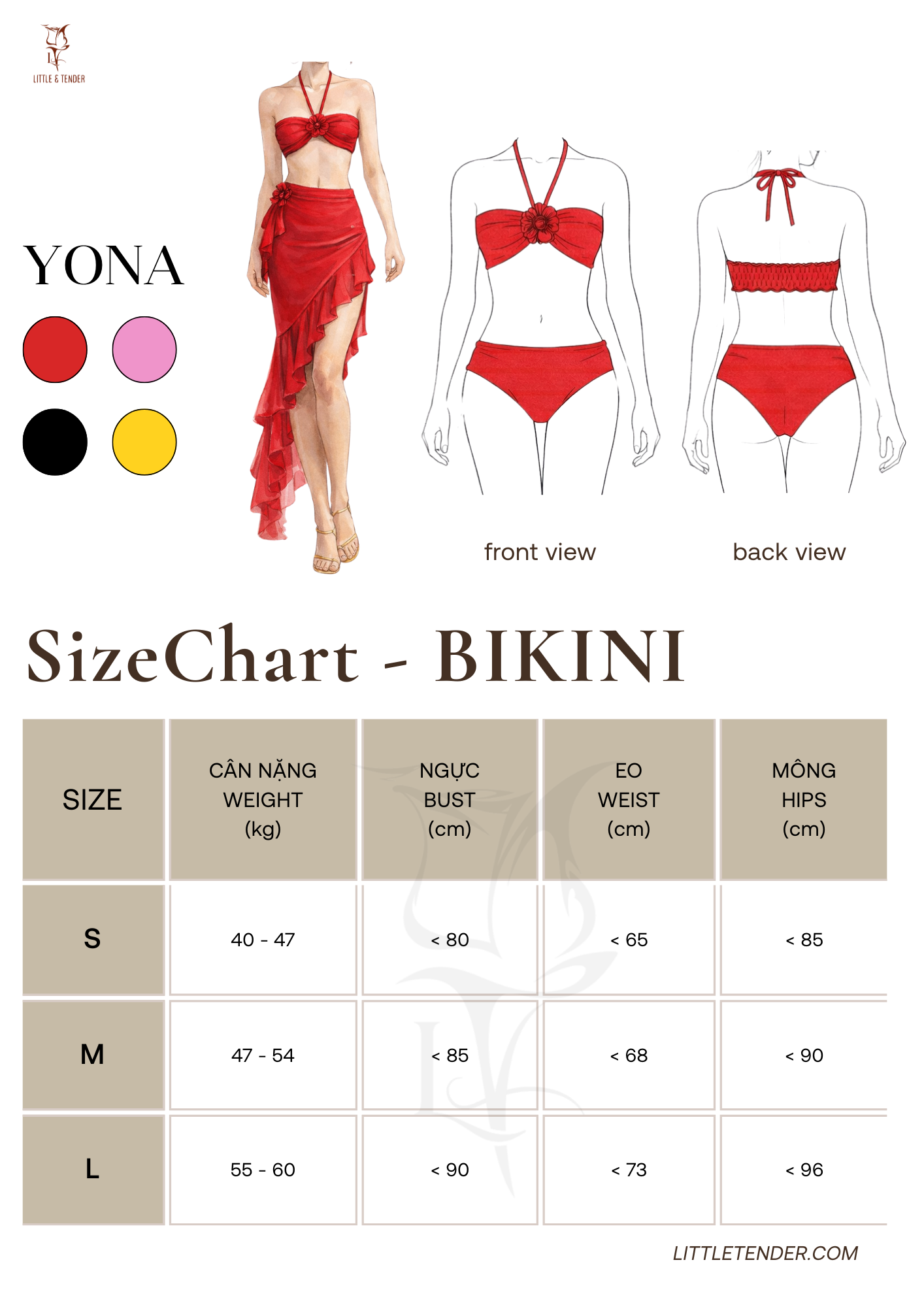 YONA SWIMSUIT - SET BIKINI 3 MÓN PHỐI CHÂN VÁY LƯỚI THOÁNG MÁT (SALE)
