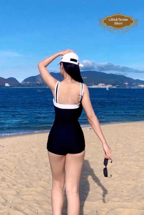 COCO SWIMSUIT - ÁO TẮM 1 MẢNH VIỀN TRẮNG DỄ THƯƠNG