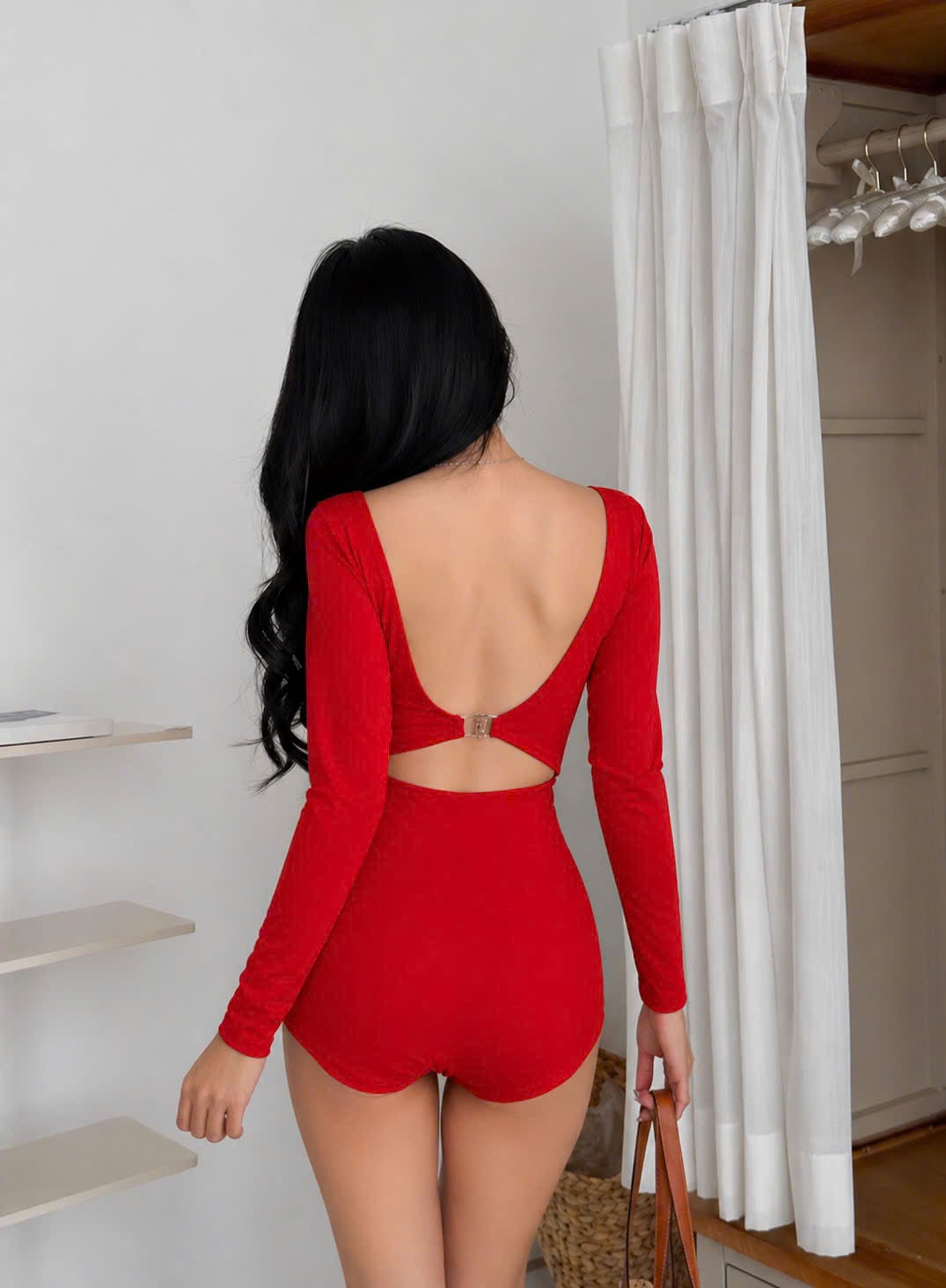 XAVIA SWIMSUIT - ÁO TẮM MỘT MẢNH NHÚN NGỰC LƯNG CÀI (SALE)