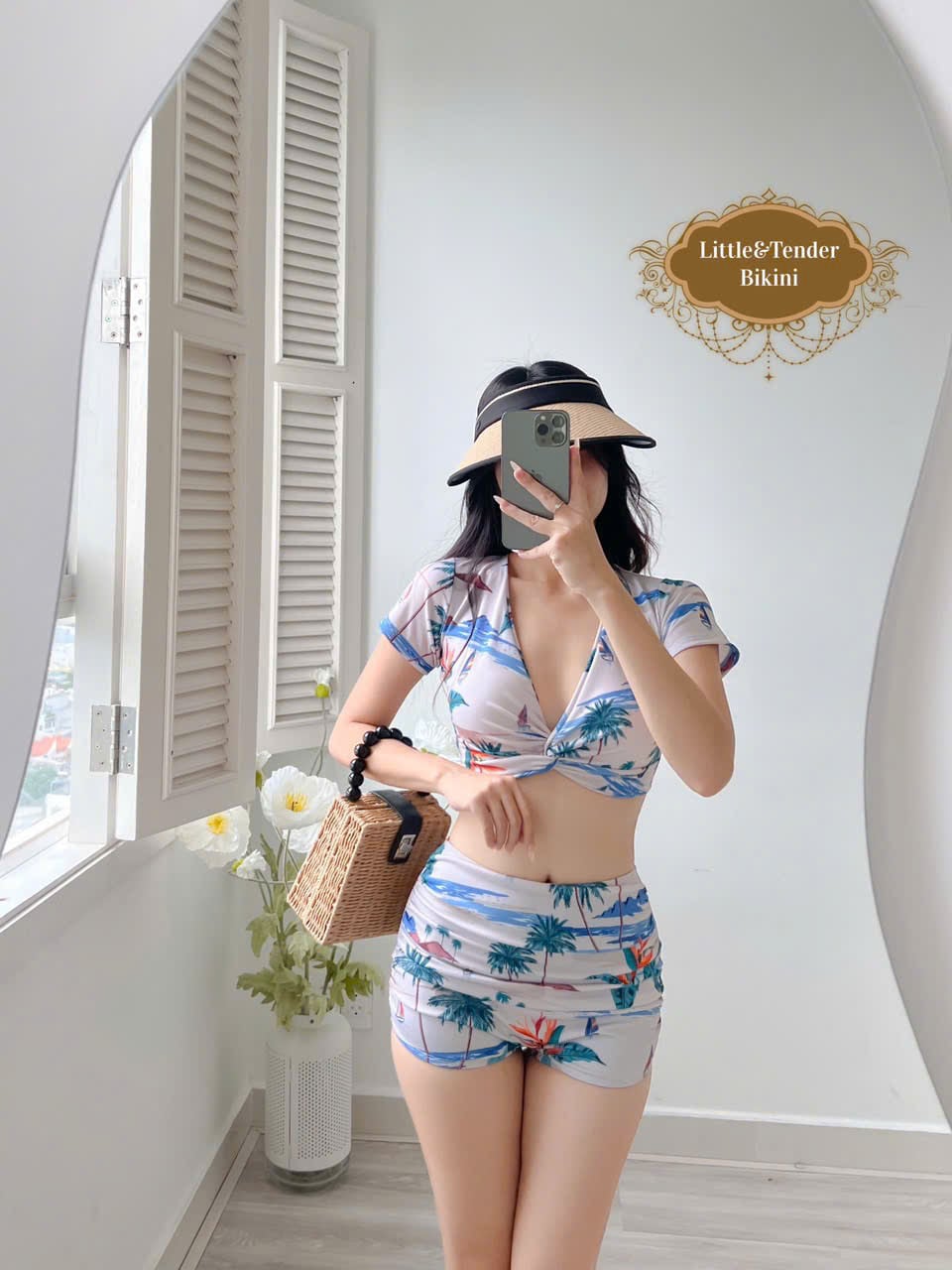 GINA SWIMSUIT SET - SET BIKINI 2 MẢNH XOẮN NGỰC QUẦN NHÚN (SALE)