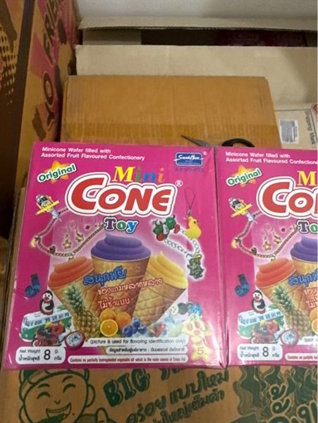 Bánh ốc quế kem quế