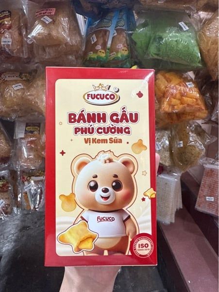 Bánh gấu kem sữa chua dâu Phú Cường