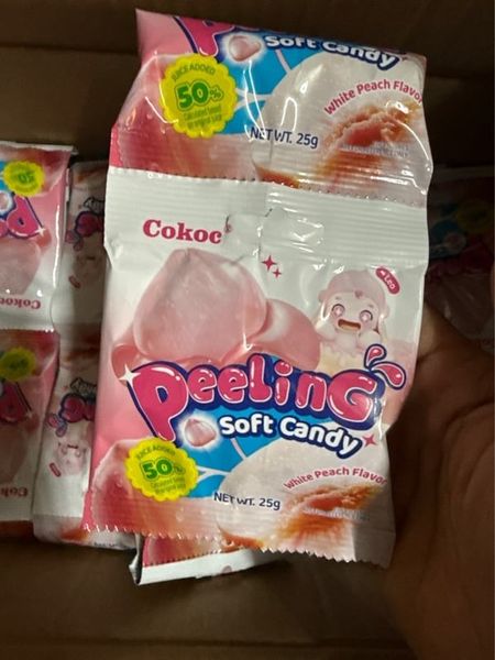 Kẹo nhỏ bóc vỏ 25g vị đào