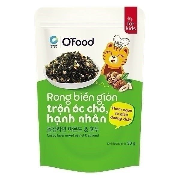 Rong biển giòn trộn óc chó, hạnh nhân for kisds 30GR