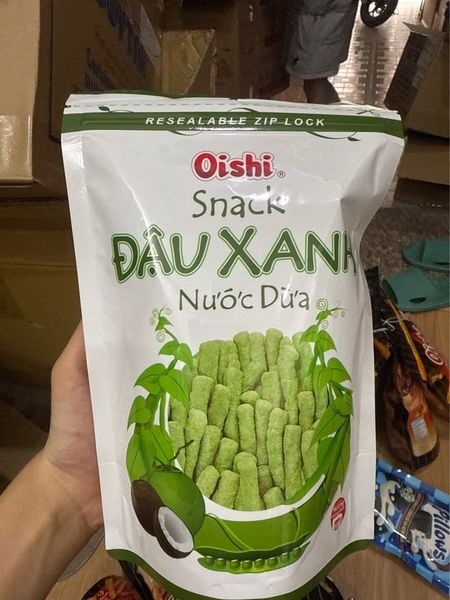 Bim bim đậu xanh nước dừa Oishi 70g
