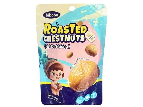 Hạt dẻ nướng bibobu vị muối biển 80g