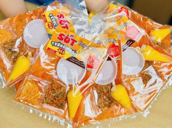 BÁNH TRÁNG SỐT TRỨNG MUỐI BÉO