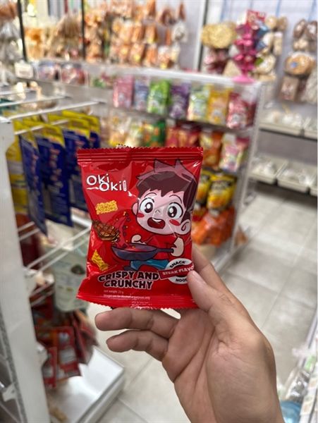 mì oki trẻ em vị bò bít Tết 22g/t