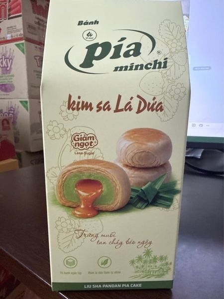 Bánh Pía minchi Kim SA lá dứa