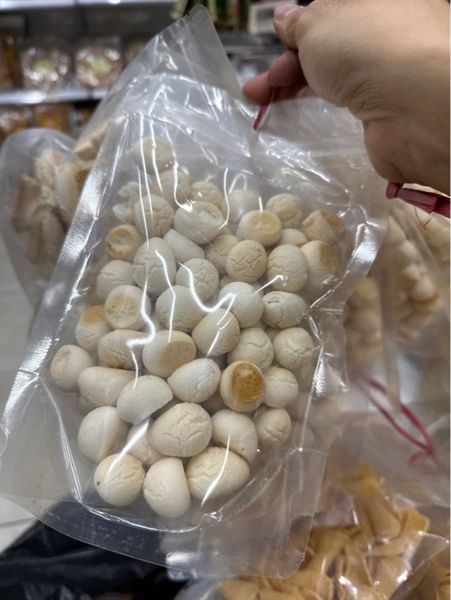 bánh bi trắng zip