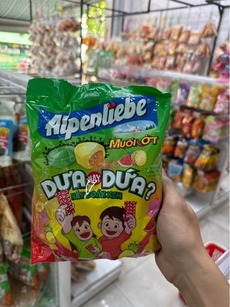 Kẹo alpenliebe muối ớt