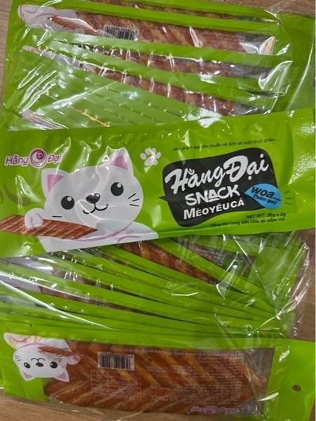 Hằng đại snack mèo yêu cá gói 26g