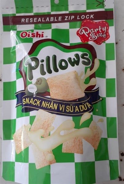 Snack Pillows Oishi nhân vị sữa dừa 100g