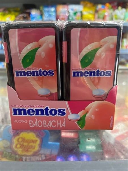 Kẹo ngậm Mentos Bạc Hà (VỊ ĐÀO)