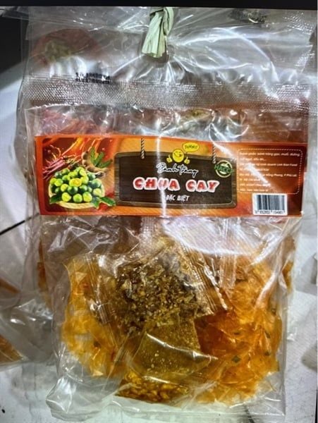 Bánh tráng chua cay sợi đỏ( hc )