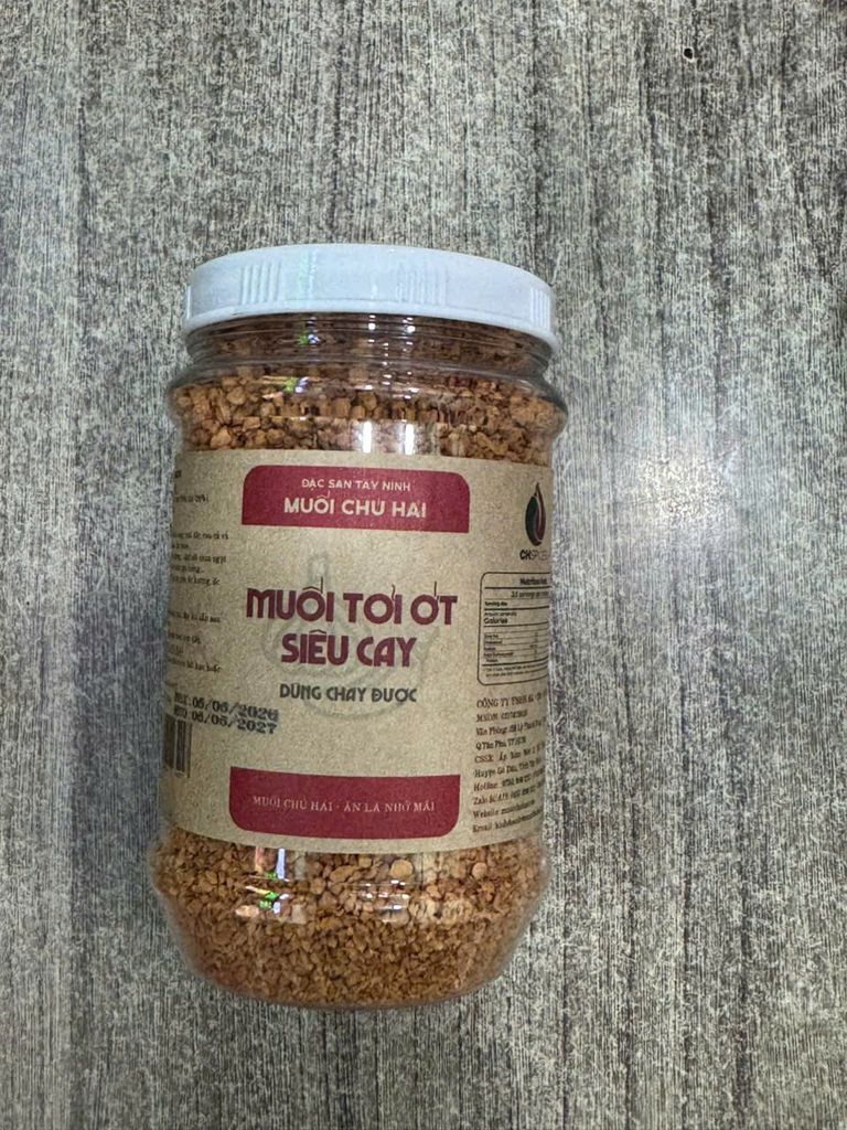 MUỐI TỎI ỚT SIÊU CAY CHÚ HẢI 350g