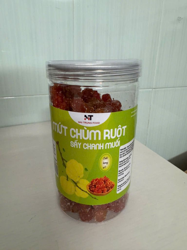 CHÙM RUỘT SẤY CHANH MUỐI 500G (MT)