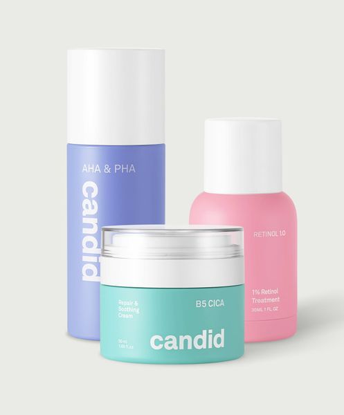 Combo Retinol 1.0% & Tẩy tế bào chết AHA & Kem Dưỡng B5 Cica