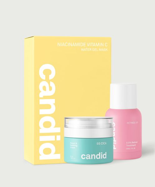 Combo Retinol 0.5% & Mặt nạ Niacinamide Vitamin C 10 miếng & Kem dưỡng B5 Cica