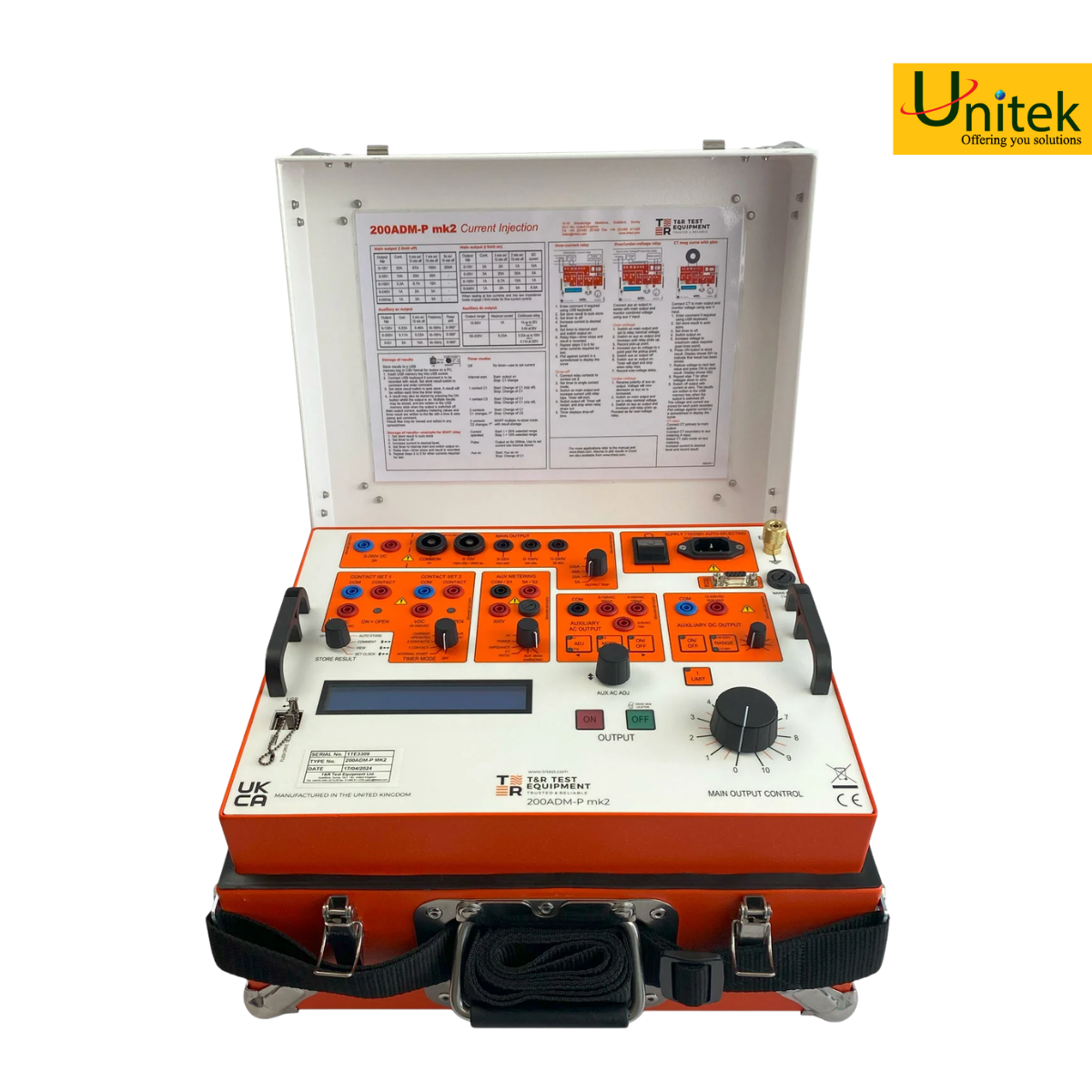 Máy Tạo Dòng Thứ Cấp 1 Pha 200Amp T&R Test 200ADM-P