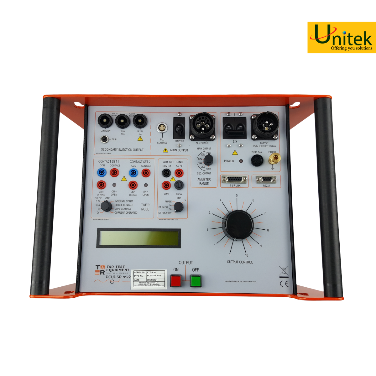 Máy Tạo Dòng Sơ Cấp Đến 5000A Loại 1 Pha T&R TEST PCU1-SP