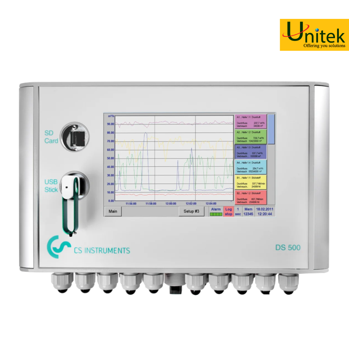 DS 500 - Bộ ghi dữ liệu thông minh cho Khí nén và Khí gas CS Instruments