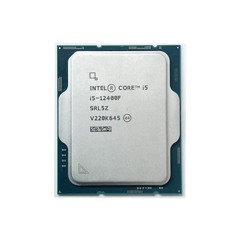 CPU Intel Core i5 12400F (Intel LGA1700 - 6 Core - 12 Thread - Base 2.5Ghz - Turbo 4.4Ghz - Cache 18MB - No iGPU) Bh 36 Tháng