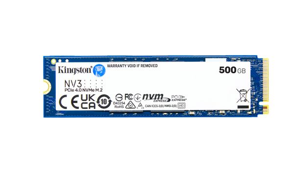 Ổ cứng SSD Kingston SNV3S 500GB NVMe M.2 2280 PCIe Gen 4x4 (Đọc 5000MB/s - Ghi 3000MB/s) - (SNV3S/500G)