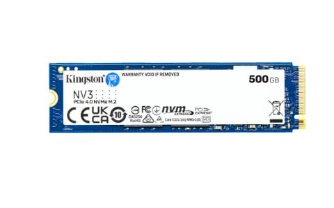 Ổ cứng SSD Kingston SNV3S 500GB NVMe M.2 2280 PCIe Gen 4x4 (Đọc 5000MB/s - Ghi 3000MB/s) - (SNV3S/500G)