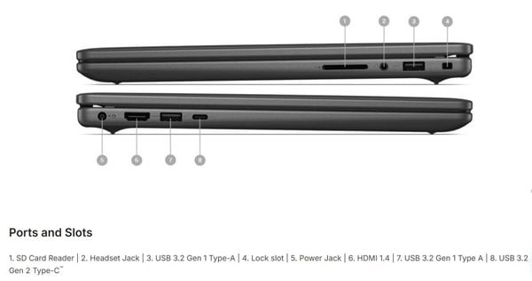 Laptop Dell Inspiron 5440  Core™ i5-1334U, 512GB SSD, 8GB DDR5, 14