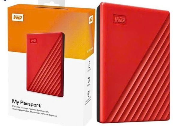 Ổ cứng di động HDD 1TB WD My PassPort WDBYVG0010BRD-WESN (Đỏ)