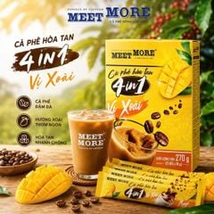Hộp cà phê hòa tan vị xoài Meet More (15 gói x 18g)