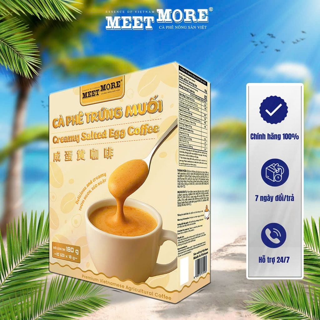 Cà phê hòa tan Trứng muối