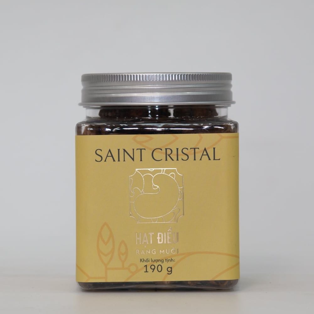  Hạt Điều Tươi Rang Củi Bình Phước Saint Cristal 190G 