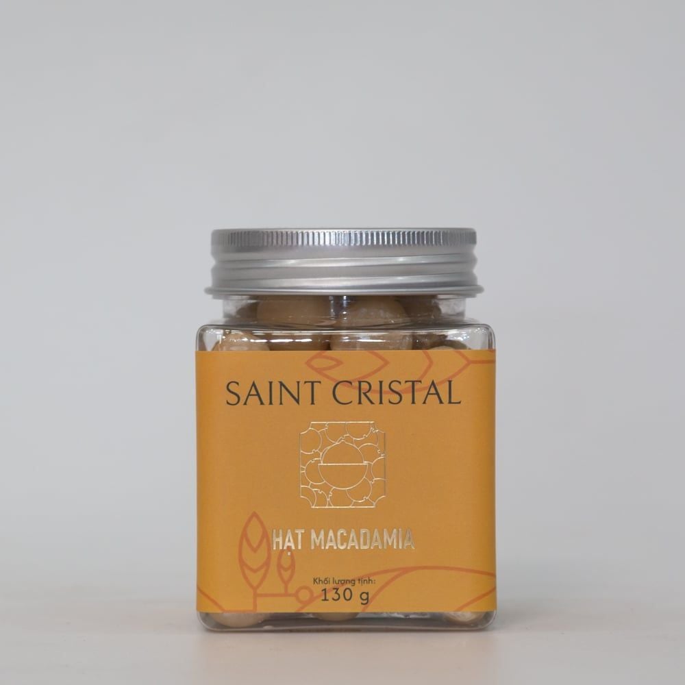  Nhân Macadamia Rang Mộc Saint Cristal 130G 