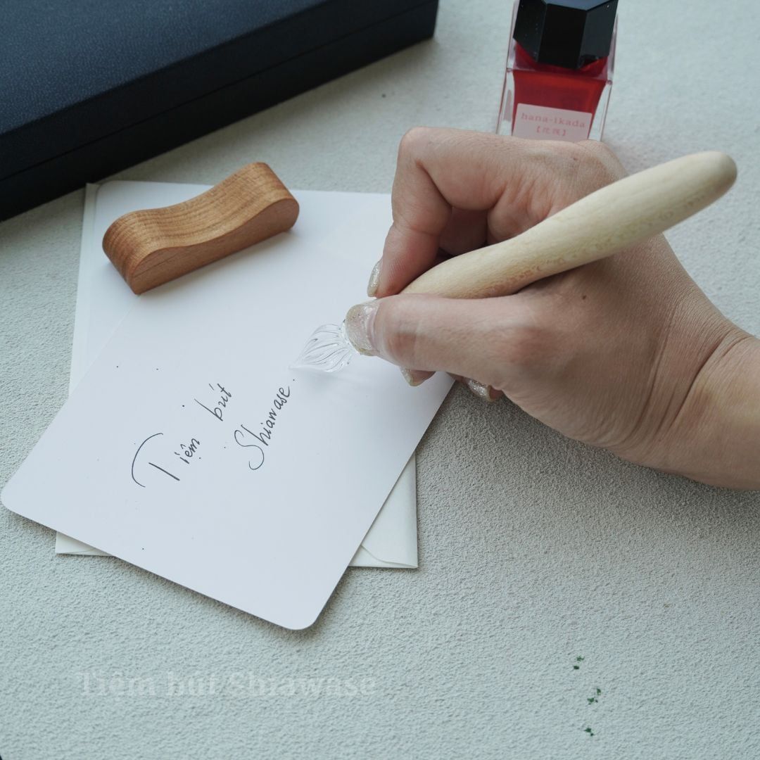  Bút Wancher Kuretake Wood Glass Dip Pen Set - Senbonzakura 