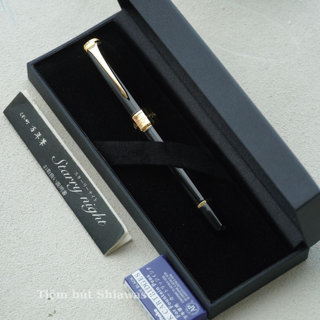  Bút Máy Kuretake Starry Night Fountain Pen - Glossy Black 