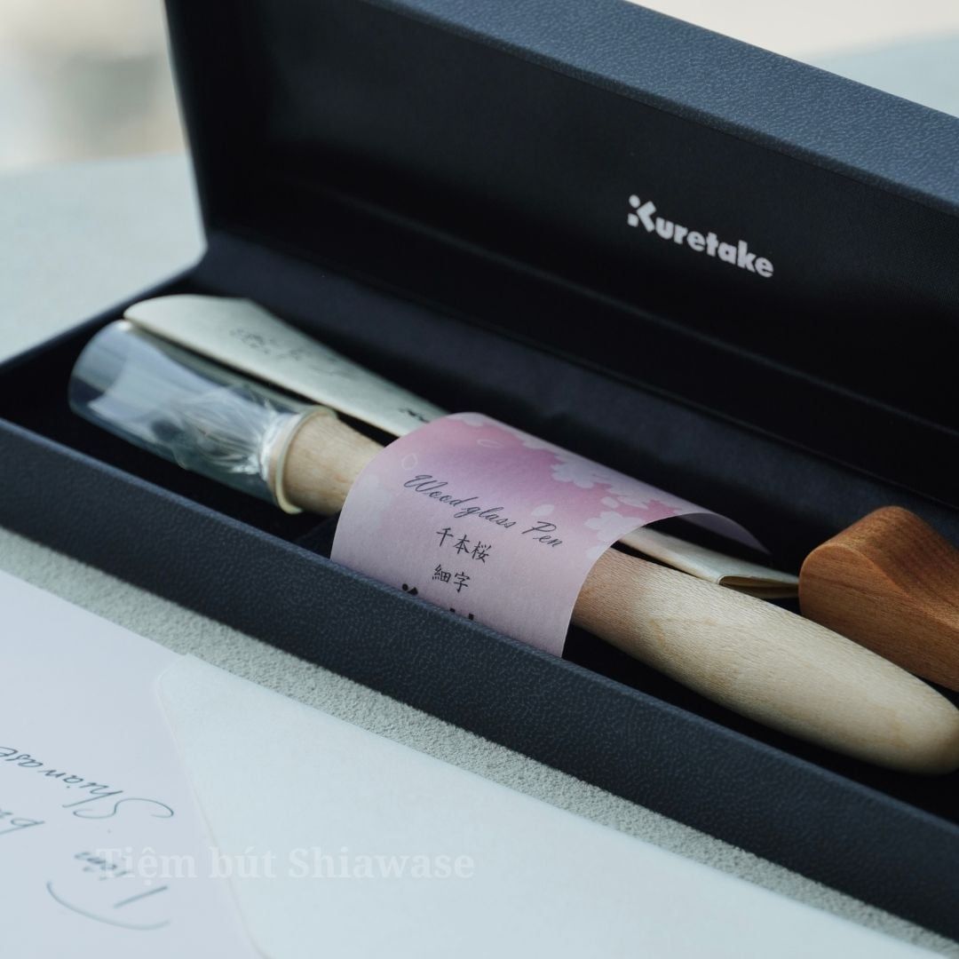  Bút Wancher Kuretake Wood Glass Dip Pen Set - Senbonzakura 