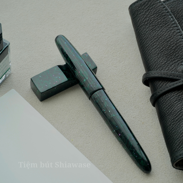  Bút Máy Wancher Dream Pen Tsugaru-nuri Midori-age Raden 