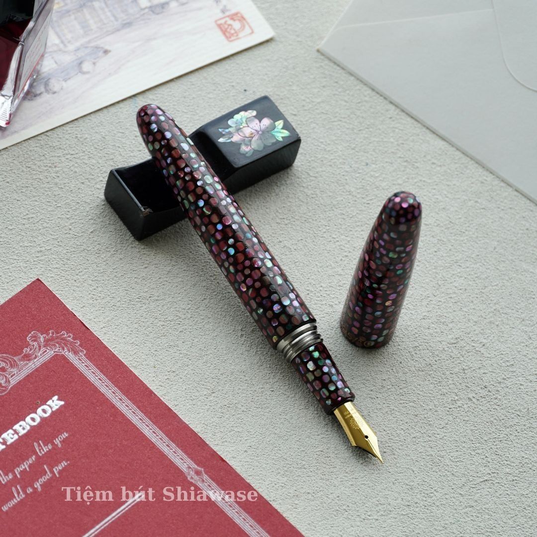  Bút Máy Wancher Dream Pen Raden - Shuryu (Limited Edition) - Sơn Mài Khảm Trai Nhật Bản 