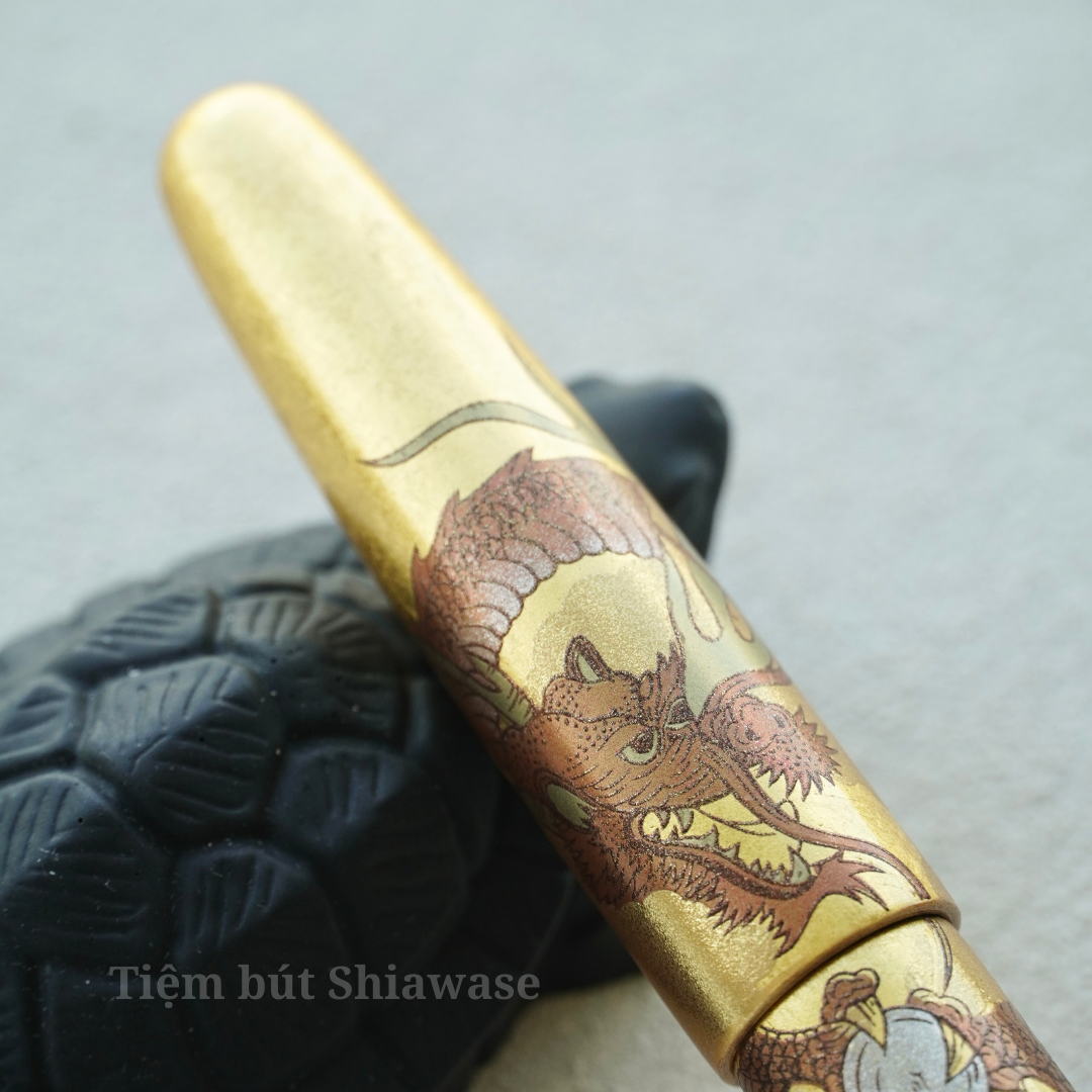  Wancher Dream Pen Rising Sun Maki-e - Dragon 