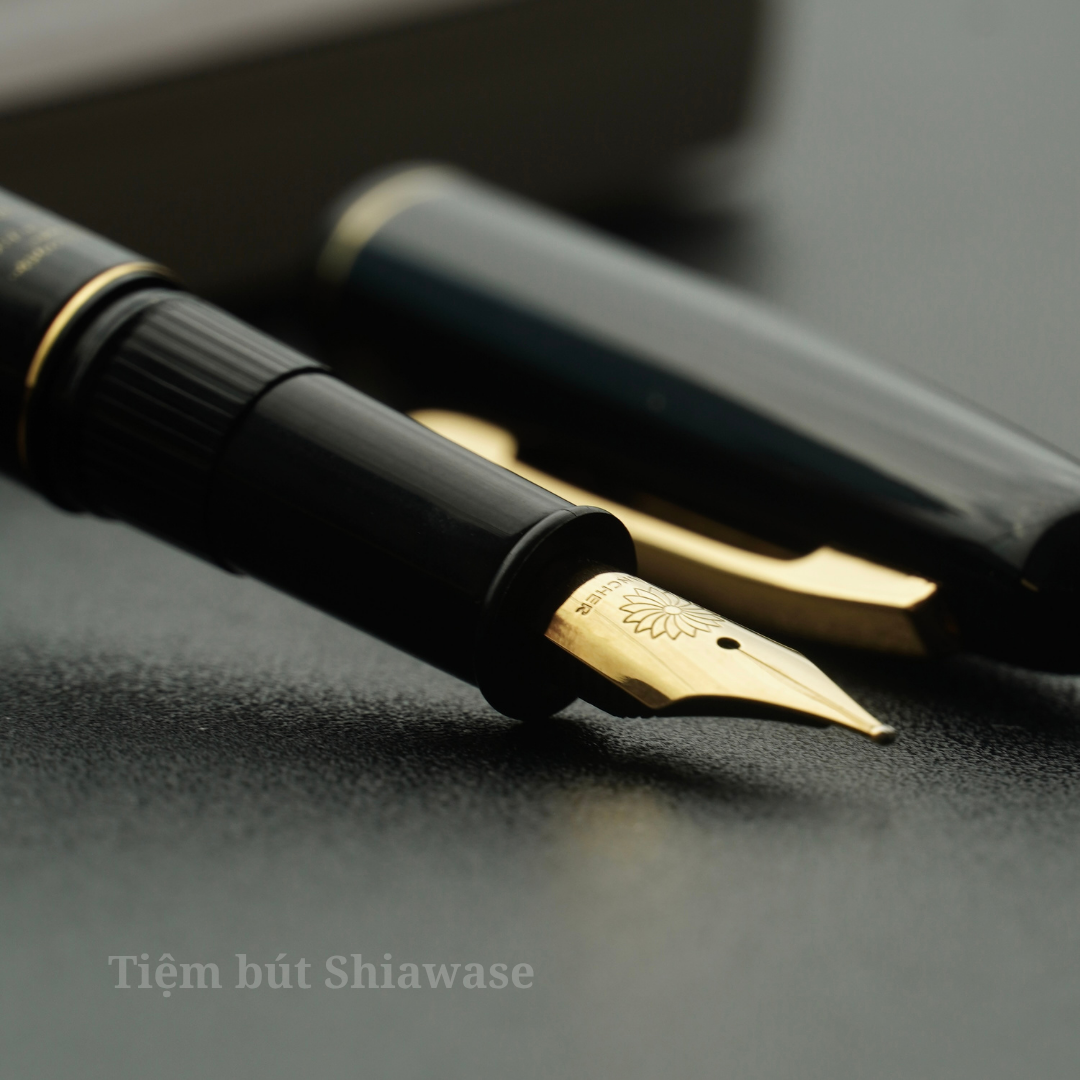  Bút Máy Wancher x Kuretake Kindai Makie Fountain Pen - Aka Fuji - Black 