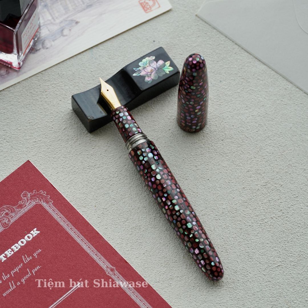  Bút Máy Wancher Dream Pen Raden - Shuryu (Limited Edition) - Sơn Mài Khảm Trai Nhật Bản 