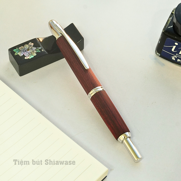  Bút Máy Pilot Capless Vanishing Point Wooden Deep Red 