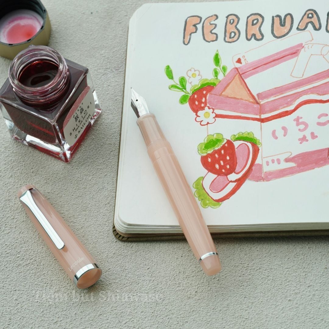  Bút Máy Sailor Lecoule Power Stone Color - Rose Quartz - Hồng Nhạt 