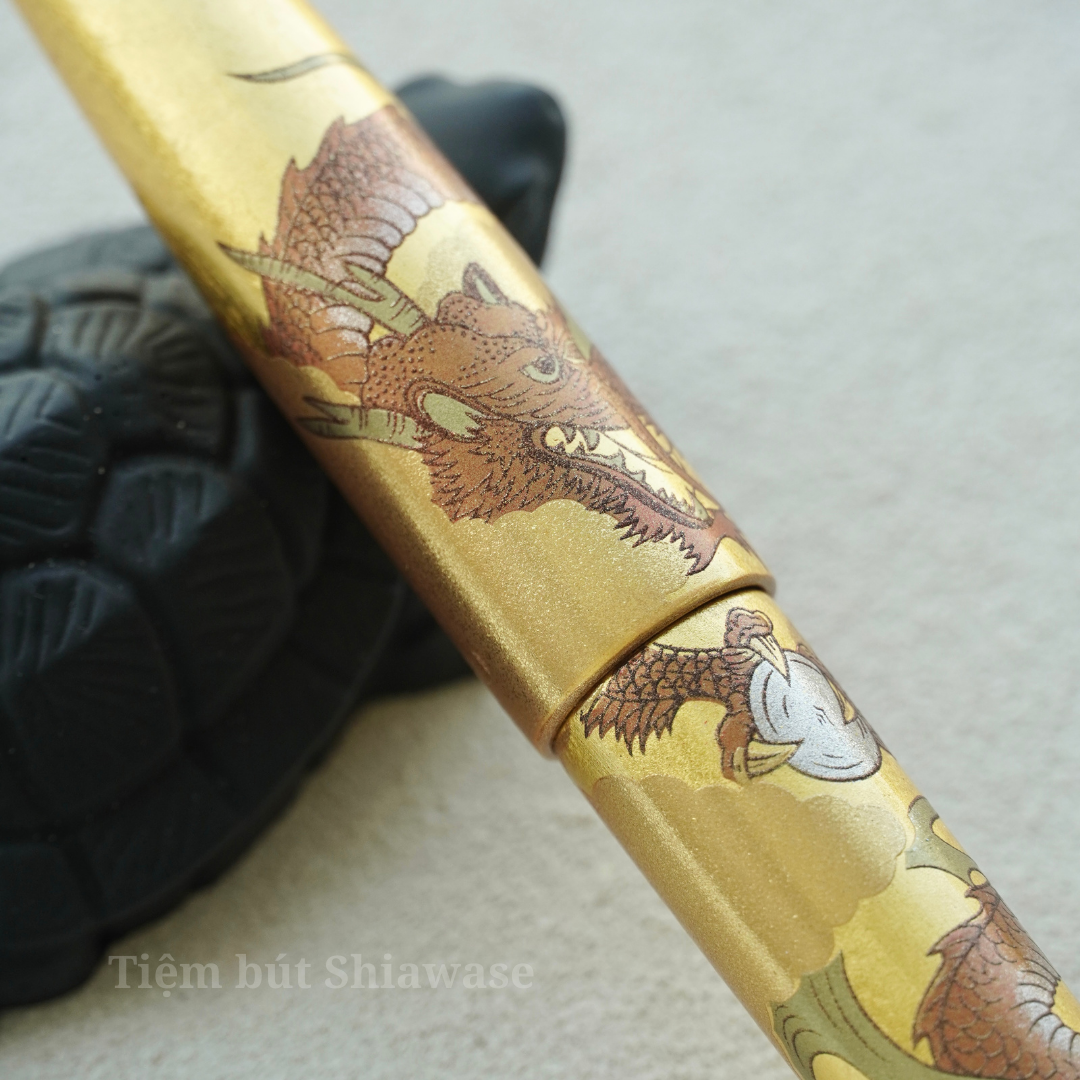  Wancher Dream Pen Rising Sun Maki-e - Dragon 